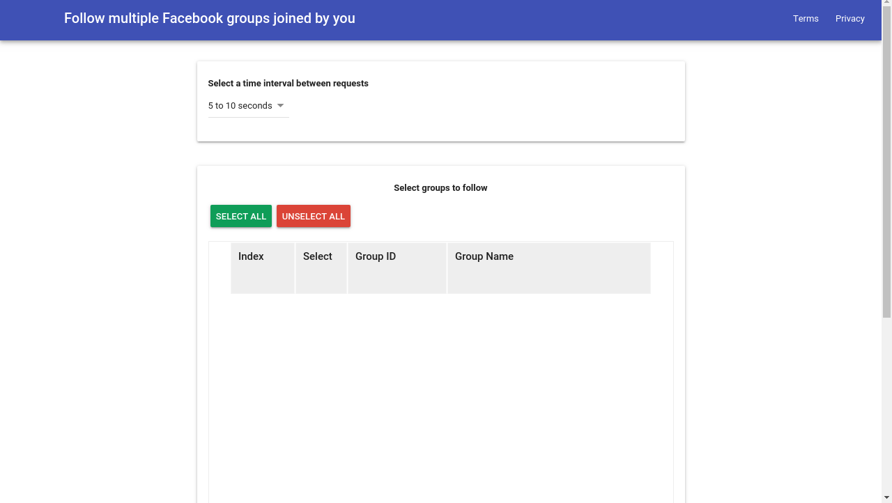 follow multiple Facebook groups